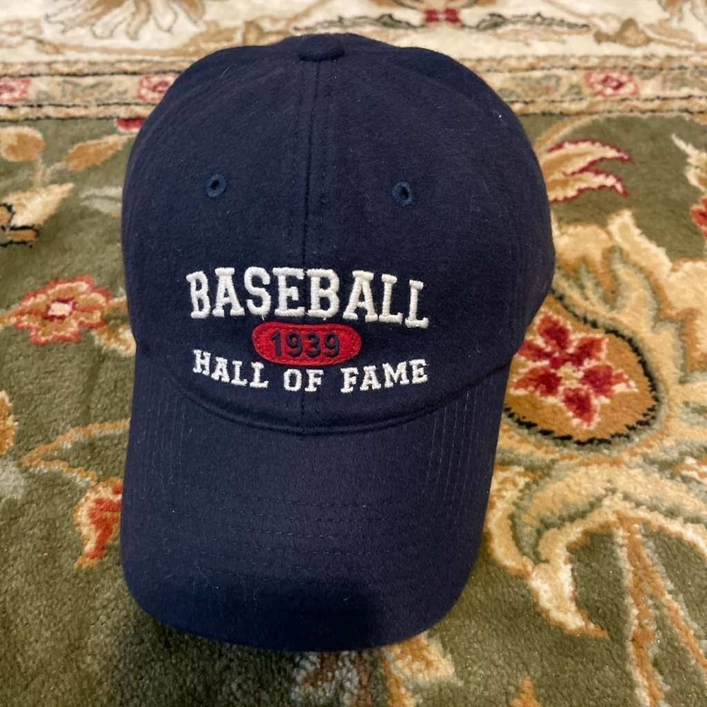 Legacy Baseball Hall of Fame 1939 Navy Blue‎ Wool Blend Strapback Hat VW-2009